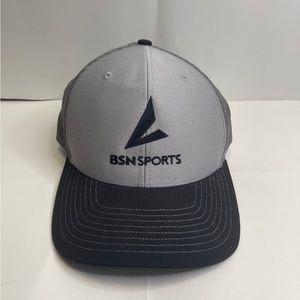 Big Sky Sports Network Embroidered Gray BLK Mesh Back Snapback Trucker Cap Hat
